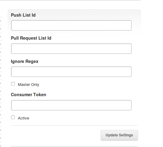 Trello service hook form on github